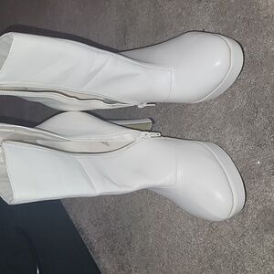 White Ankle Booties